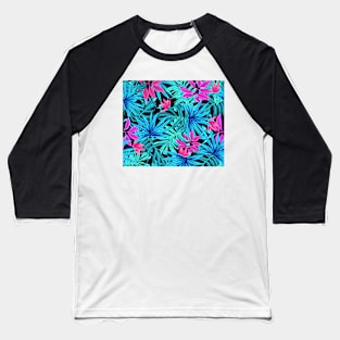 Colorful Leaves Pattern Baseball T-Shirt